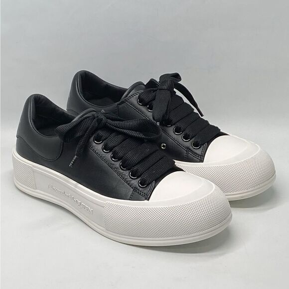 Alexander McQueen Deck Plimsoll leather sneakers size 39 - Picture 3 of 13